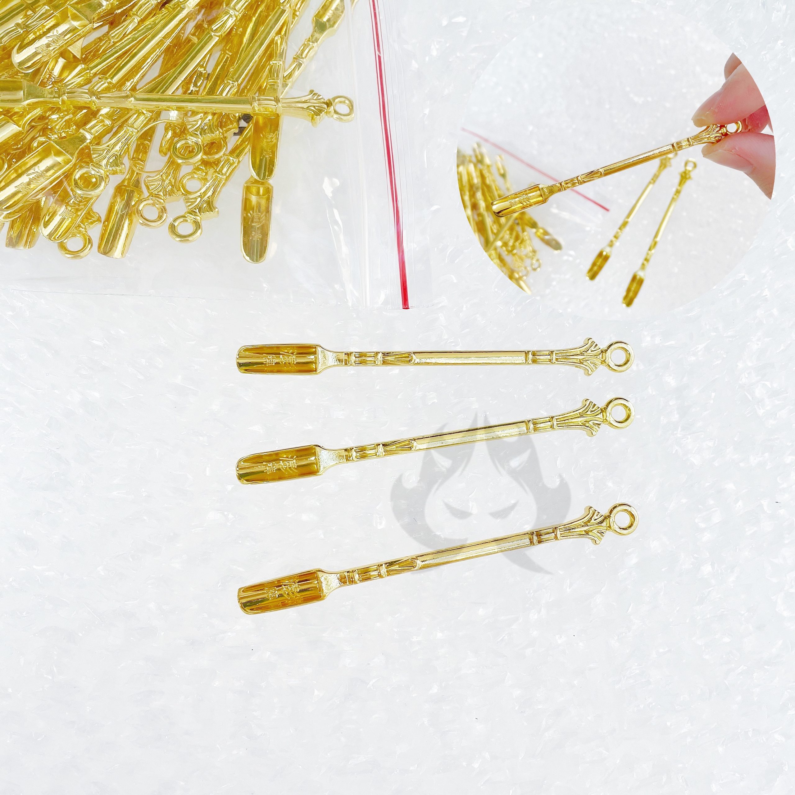 Mini Gold Steel Shovel( 1PCS ) Unusual J Bong