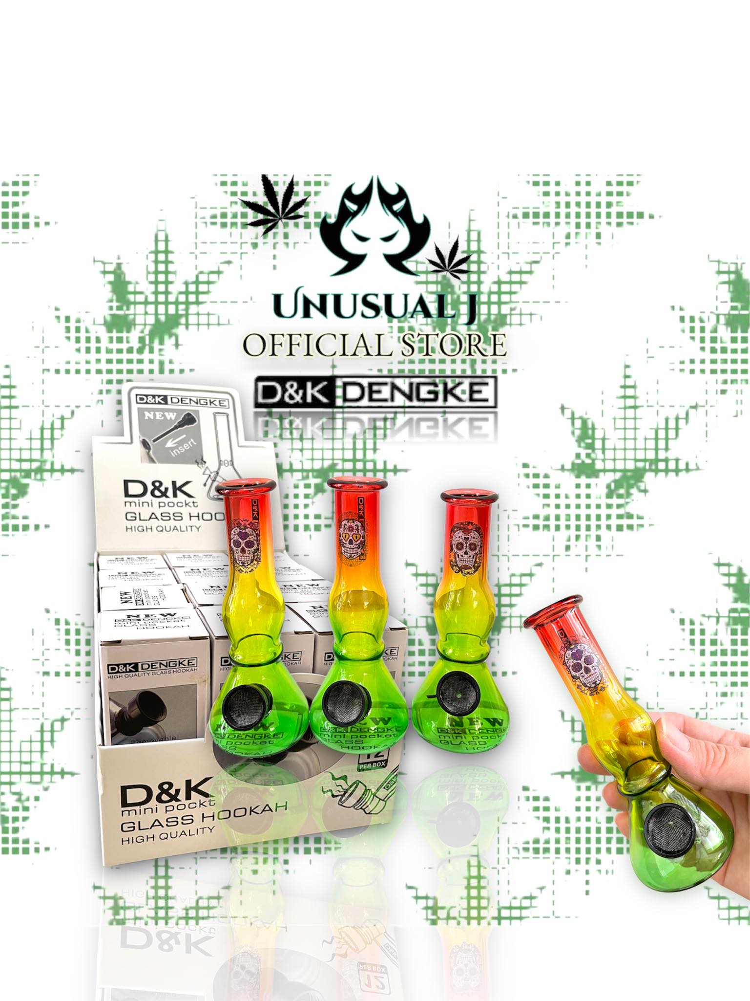 D&K DENGKE New HIGH QUALITY Mix Colour Skull Exclusive Mini Pocket Size