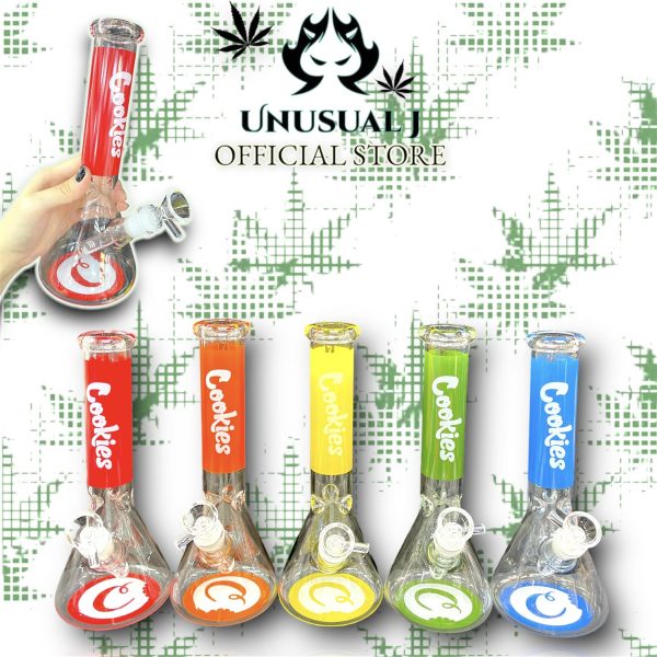 New HIGH QUALITY Exclusive Glass Bong for Weed Tabaco Hookah COOKIES