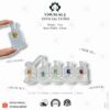 7cmx 4.5cm Best Seller Cylinder inner flower Bottle Set