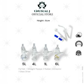 New 6cm Mini Straight Transparent Bottle Set (2.12.25) Mention Which Design or we will send out Randomly Thanks 💚