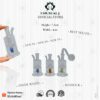 BEST SELLER 7.5cm x 4cm Inner Wheel Cylinder Bottle Set