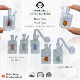 New Arrival 7cm x 3cm Inner Wheel Square Glass Bottle Set