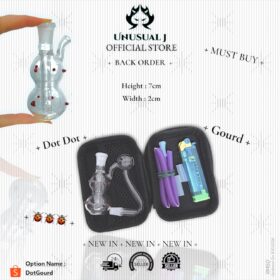 Pouch Bag 7cmx2cm New Cute DotDot Gourd Glass Bottle Set