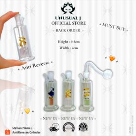 BVS 09 SET ShopeeOption) 9.5cmx4cm AntiReverse Cylinder Glass Bottle Set