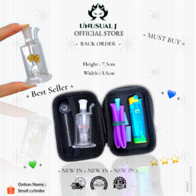 Pouch Bag 7.5cmx3.5cm BackOrder Small Cylinder Glass Bottle Set